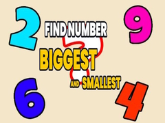 Játék Find Number Biggest and Smallest